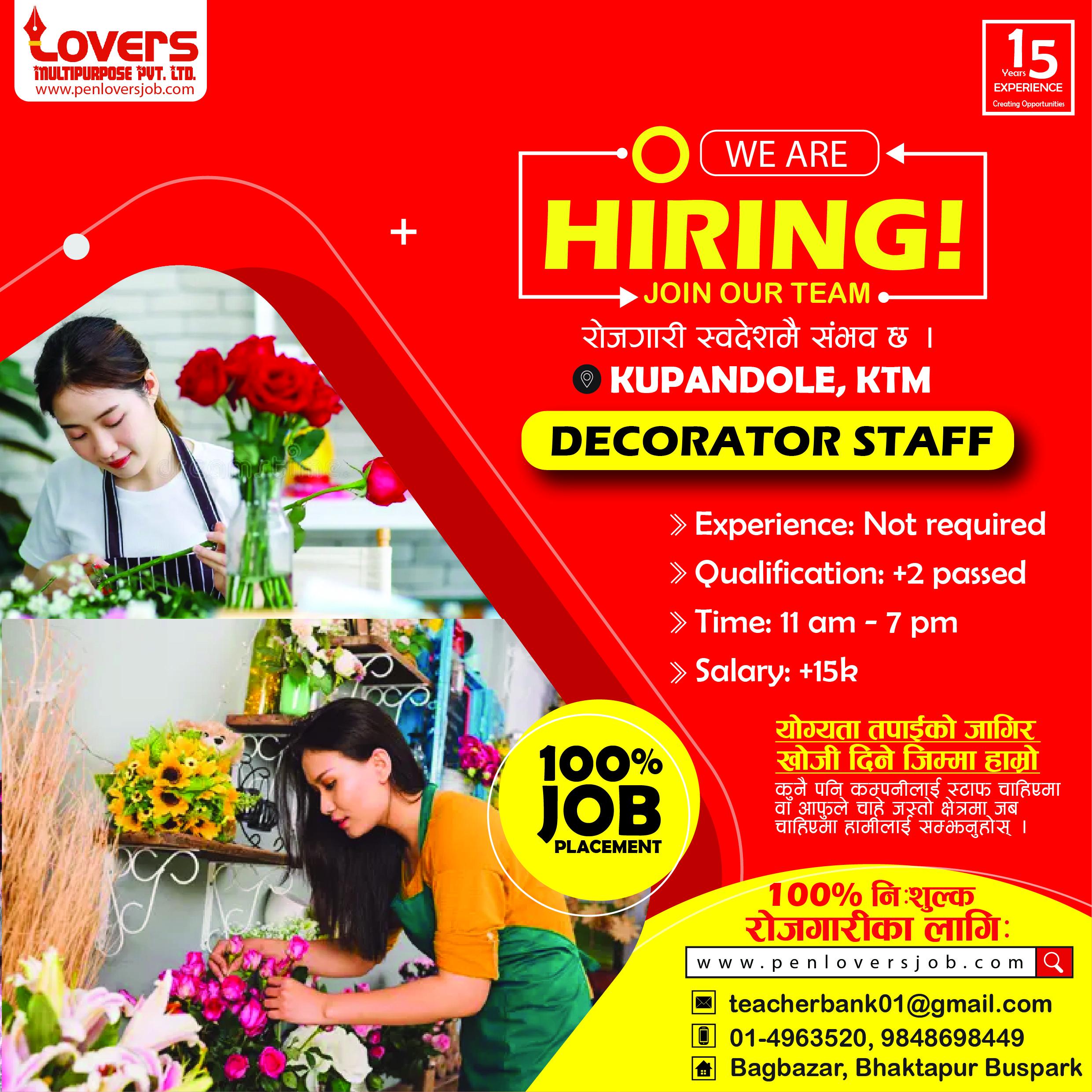 DECORATOR STAFF
