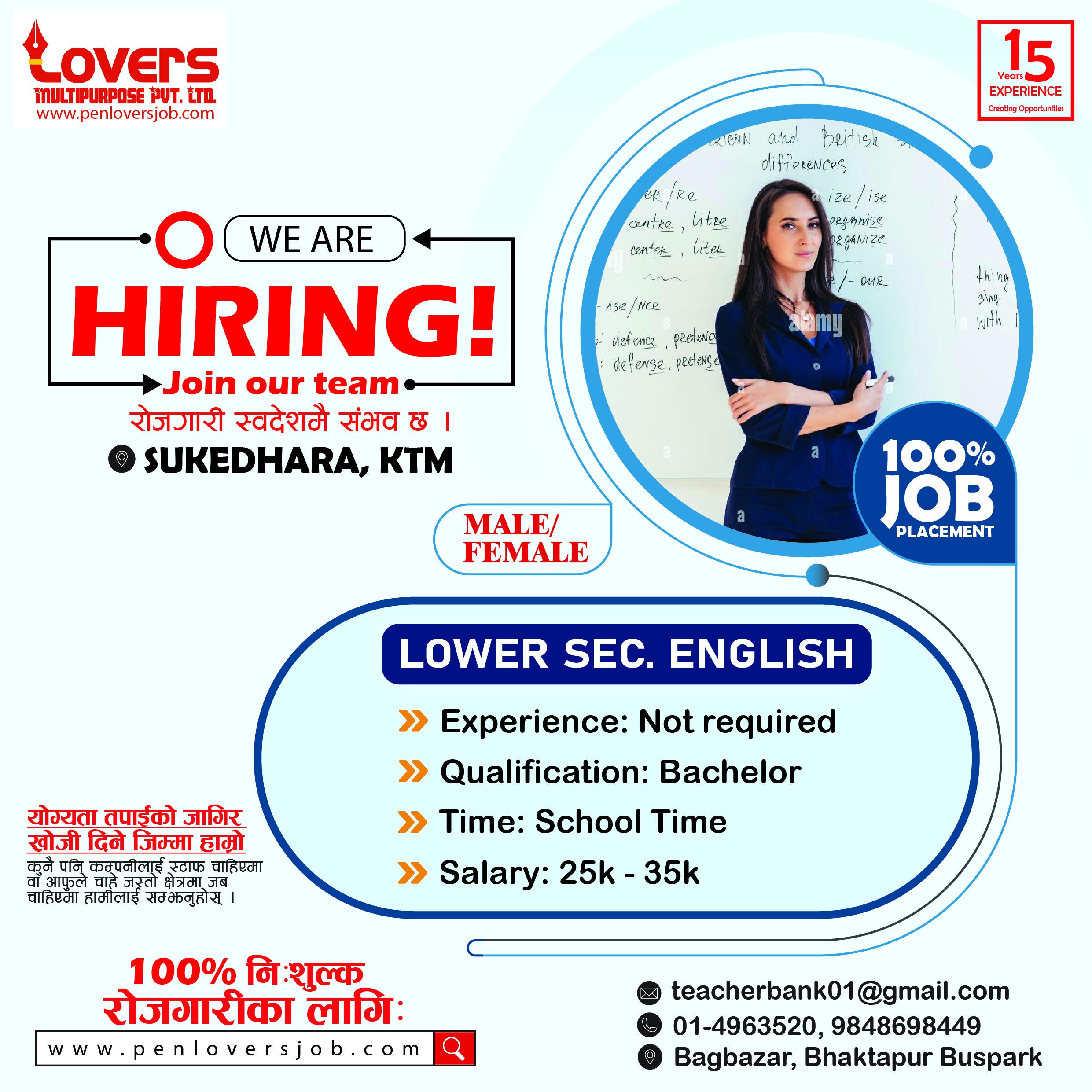 LOWER SECONDARY ENGLISH